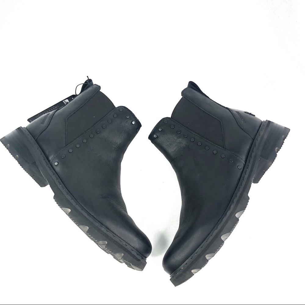 Sorel Lennox Waterproof Chelsea Boot Studded Black - Picture 4 of 8